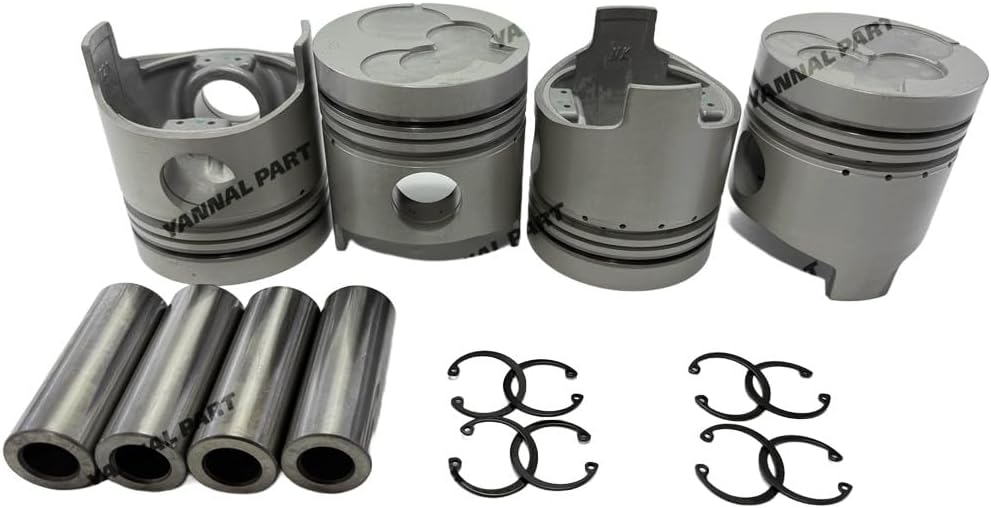 4 PC Piston Suitable for Isuzu 4BC1 Engine Part