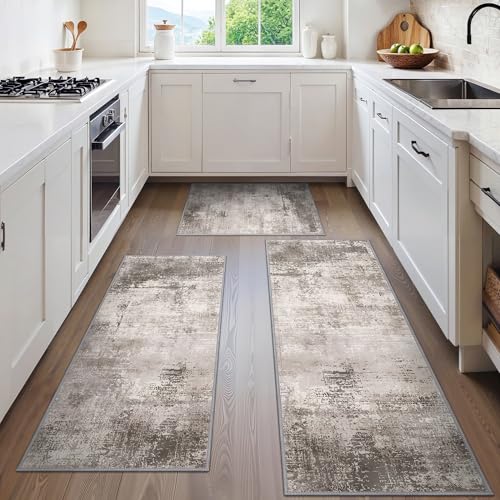 GENIMO Kitchen Rugs Non Slip Washable, Absorbent Kitchen Mats for Floor, Cushioned Comfort Standing...