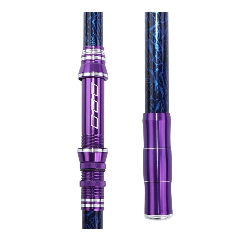 Canna da pesca a 5 strati con inserto in legno per orchidee, canna da pesca a lungo raggio 2,1 m-3,6 m per acqua dolce, acqua dolce o acqua dolce