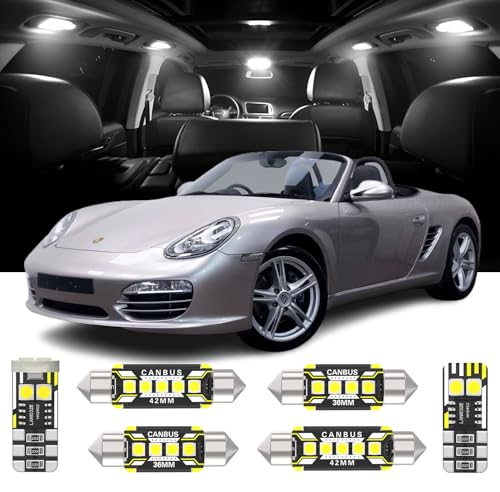 Kit de 14 luces LED interiores para Porsche 987 Boxster miniatura 1