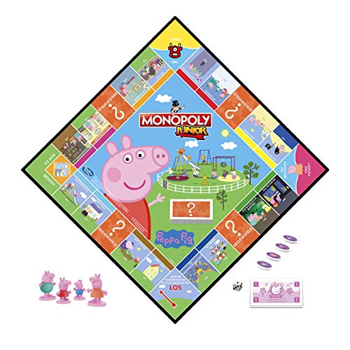 Monopoly Junior: Peppa Pig Edition, Brettspiel für 2 – 4 Spieler, Indoorspiel für Kinder ab 5 Jahren – Bild 4
