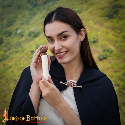 Image of Lord of Battles Genuine Bone Needle Holder Durable Sewing Tool Organizer Medieval Needles Storage Case for Sewing, Embroidery & Crafting Needles Storage (Bone Holder)
