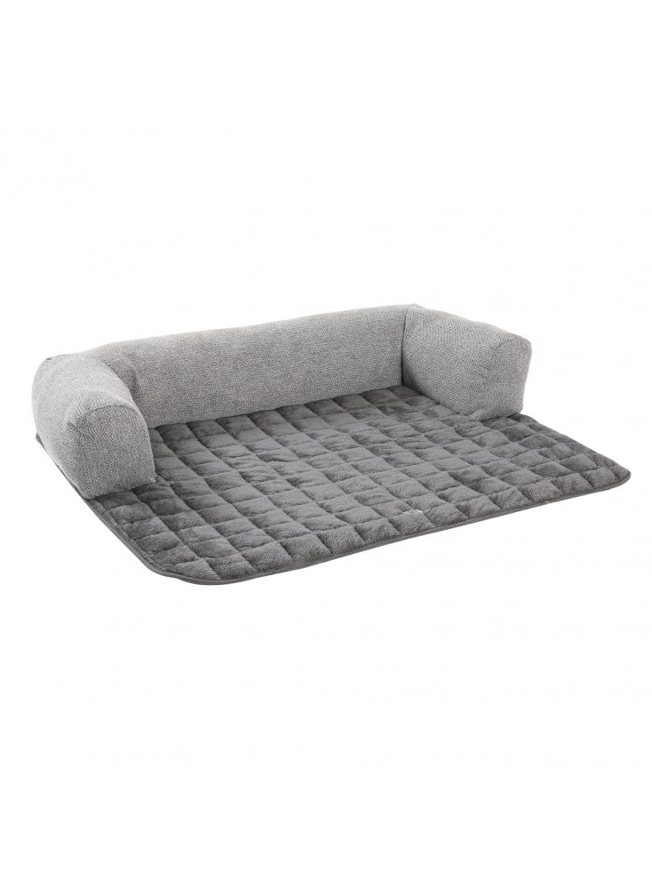 Mon ami Luki - Protège canape - Anti-Derapant - Gris - Chien - 10x85x20CM