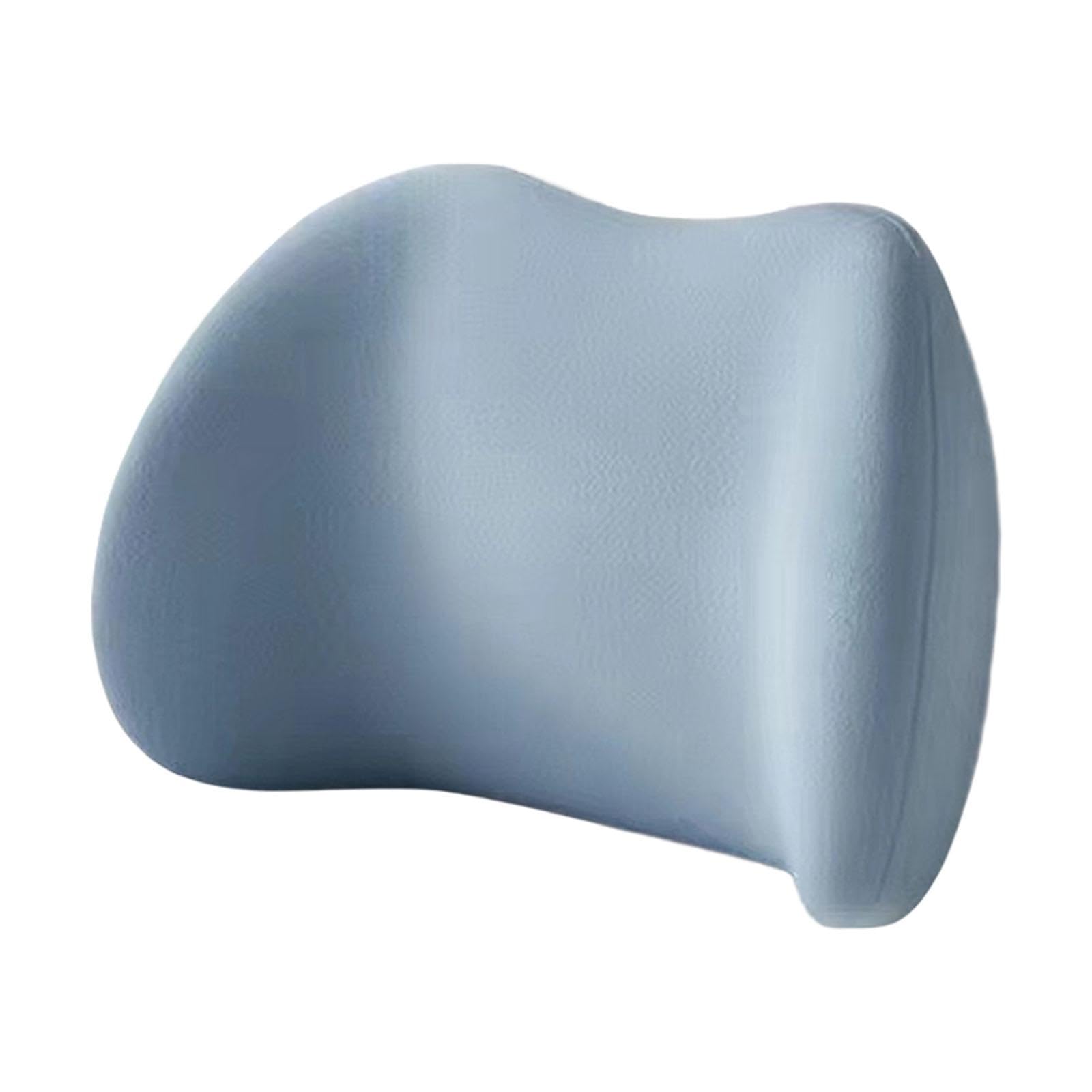 Almohada de Apoyo Lumbar Asiento Cojín de Respaldo Inferior Asiento para sofá reclinable, Azul
