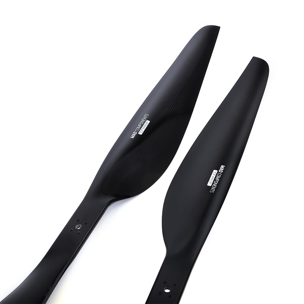 FLUXER PRO Shine 40x13.1in D10-D24(M4x4) 1 Pair Carbon Fiber Propeller CW CCW Drones Props for Multicopter Quadcopter Hexacopter RC DIY Hobby