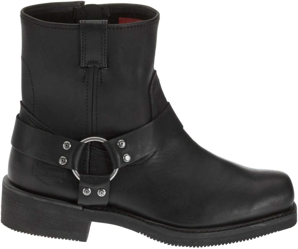 Harley-Davidson Men's El Paso Harness 7-Inch Motorcycle Boots, Side Zip D94422