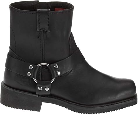 Harley-Davidson Mens El Paso Harness 7-Inch Motorcycle Boots, Side Zip D94422