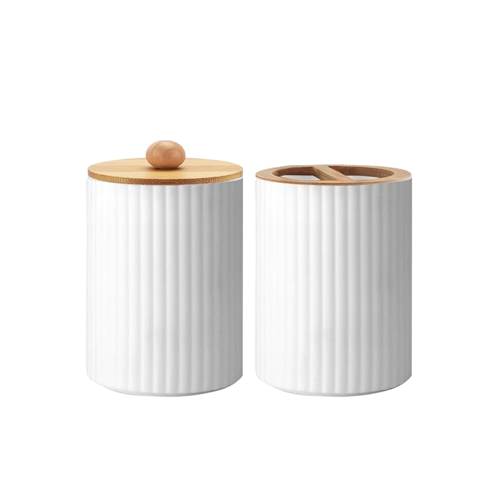 Bathroom Toiletries Set Container Hand Soap Dispenser Toothbrush Holder And Cotton Ball Box Decor Apothecary Jars(Color10)