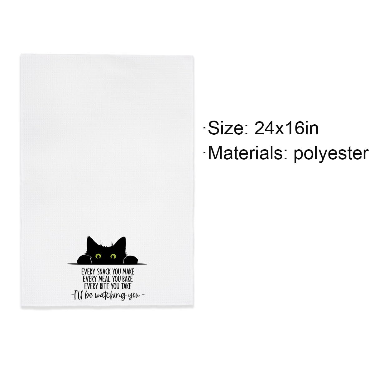 Lustige Küchentücher Mit Katzen-Motiv – 40x61 Cm Aus Saugstarkem Mikrofaser-Waffelgewebe