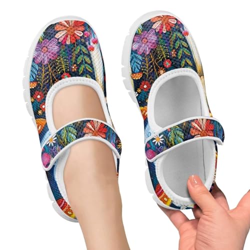 JoyLamoria Floral Ladybug Toddler Mary Jane Shoes - Little Girl Elegant Ballet Flats Perfect for Parties & School Events Fashion Ladybug Dress Shoes4