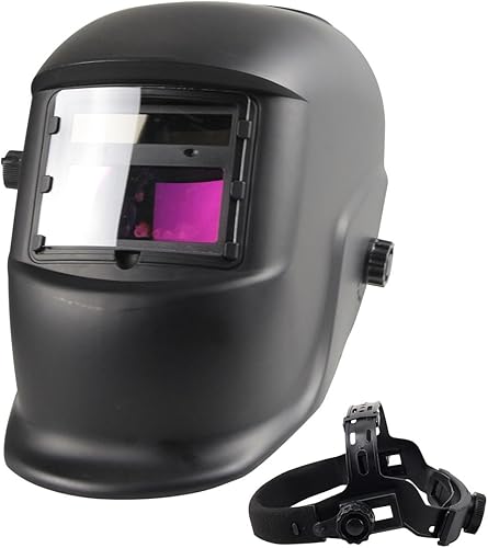 Casco de soldadura, casco de soldadura con oscurecimiento automático de energía solar, rango de sombra ajustable 49-13 para máscara de soldador de