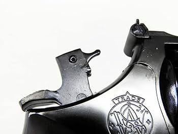 マルシン　m586 4インチ　WディープブラックABS　モデルガン木製グリップ マルシン 発火式モデルガン Smith&Wesson M586 4インチ ブラック