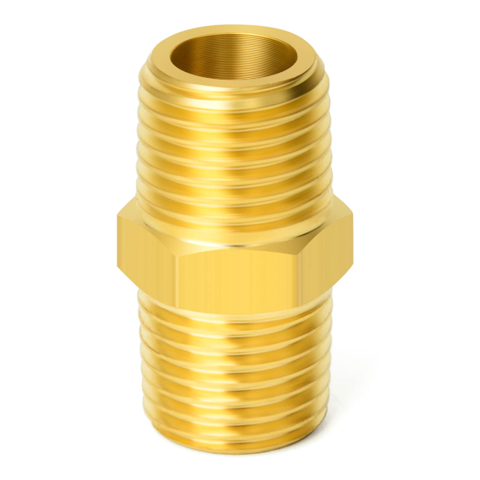 Nipplo In Ottone Tutto Filettato MM Da 30MM 1/2" - 3/4 - Foto 10