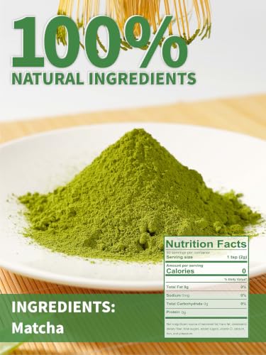 Image of TeeLux Matcha Green Tea Powder, Shade Grown Culinary Grade Matcha, 3.5oz