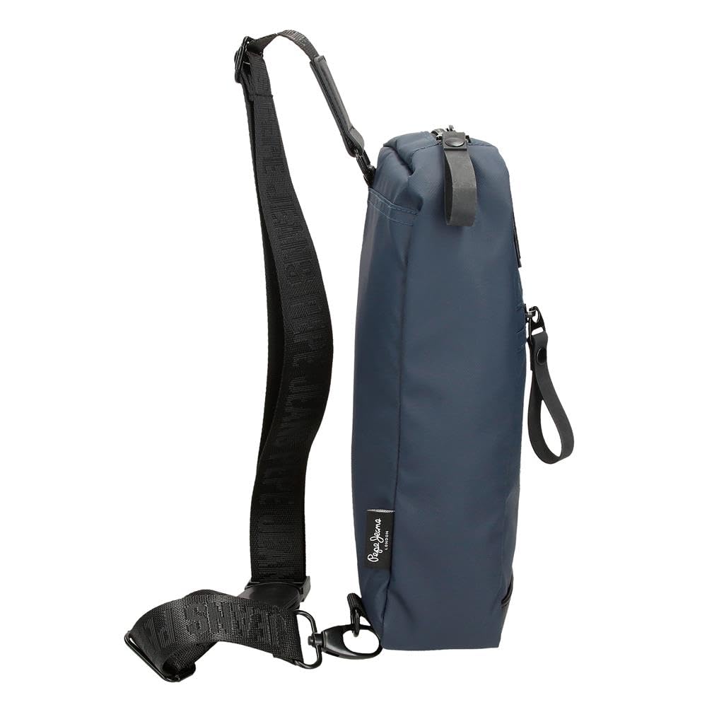 Pepe Jeans Hoxton Obudowa na messenger Niebieski 14x25x6 cms Poliester, niebieski, Talla única, Torba na ramię