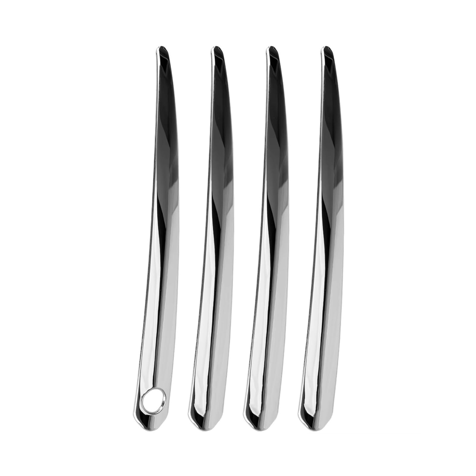 Cewsuio One Color Door Handle End Caps Compatible With Toyota For Rav4 For Adventure 2019-2023 1Set Car Exterior Door Handle Trim Strip Cover Stainless Steel Parts