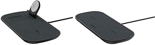Amazon Com Mophie 3 In 1 Wireless Charge Pad Black Dual Wireless Charging Pad Made For Apple Airpods Iphone Xs Max Iphone Xs Iphone Xr And Other Qi Enabled Devices