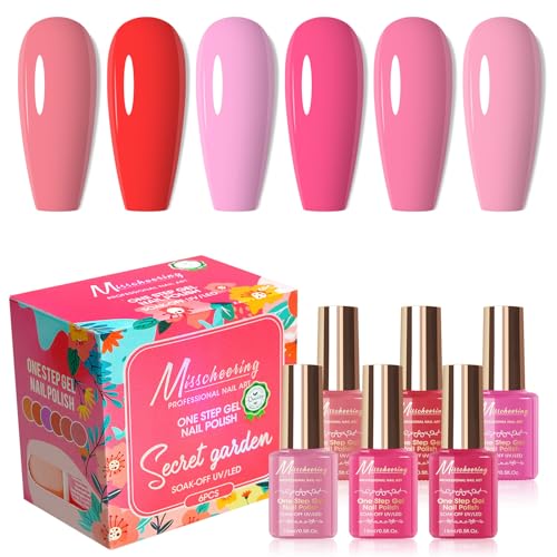 Esmalte gel UV/LED de 6 colores TOS10 para una manicura duradera y de fácil aplicación