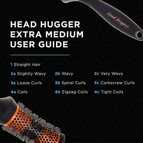 Denman Medium Thermo Ceramic Hourglass Hot Curl Brush DHH3H  Hair Curling Brush for Blow-Drying, Straightening, Defined Curls, Volume & Root-Lift - Orange