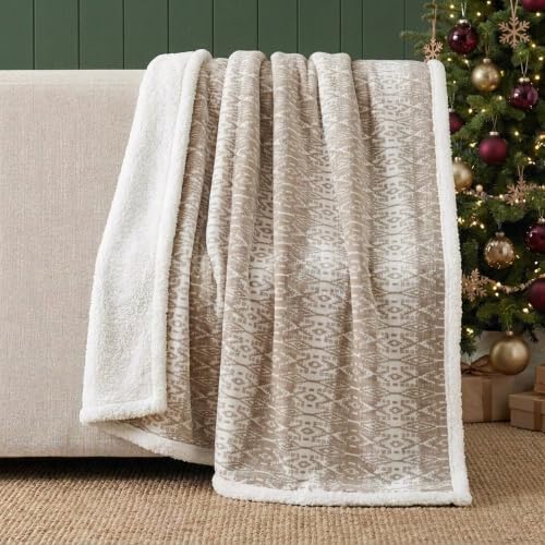 Eddie Bauer - Manta Sherpa Reversible para Cama o Sofá, 50 x 60 miniatura 5