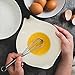 Glad Mixing Bowl with Handle – 3 Quart | Heavy Duty Plastic with Pour Spout and Non-Slip Base | Dishwasher Safe Kitchen Supplies for Cooking and Baking, White