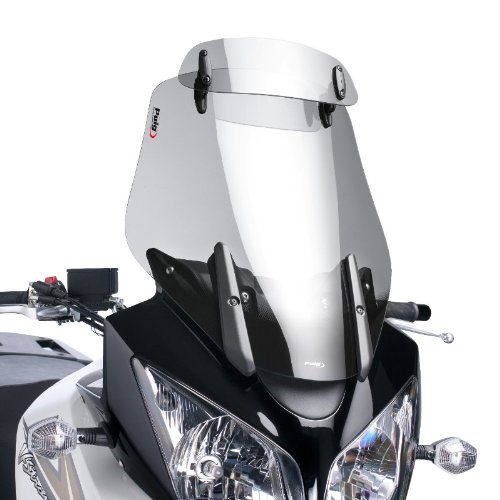 Puig Tourenscheibe Für Suzuki V-Strom 1050/XT - Dunkel Getönt, 3 Mm Acryl, TÜV-geprüft