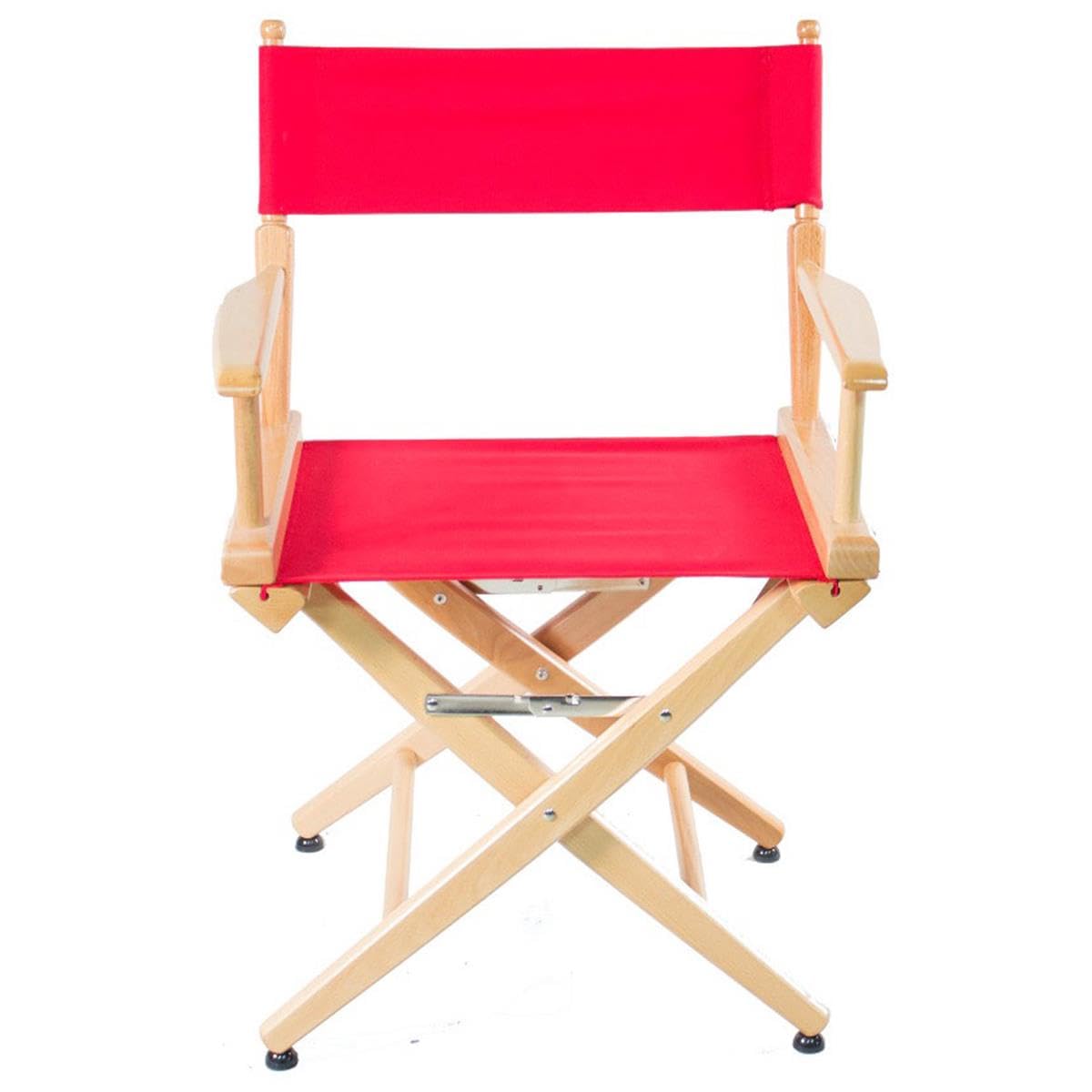 Filmcraft Short Director Chairs (Natural Frame/Red Canvas)