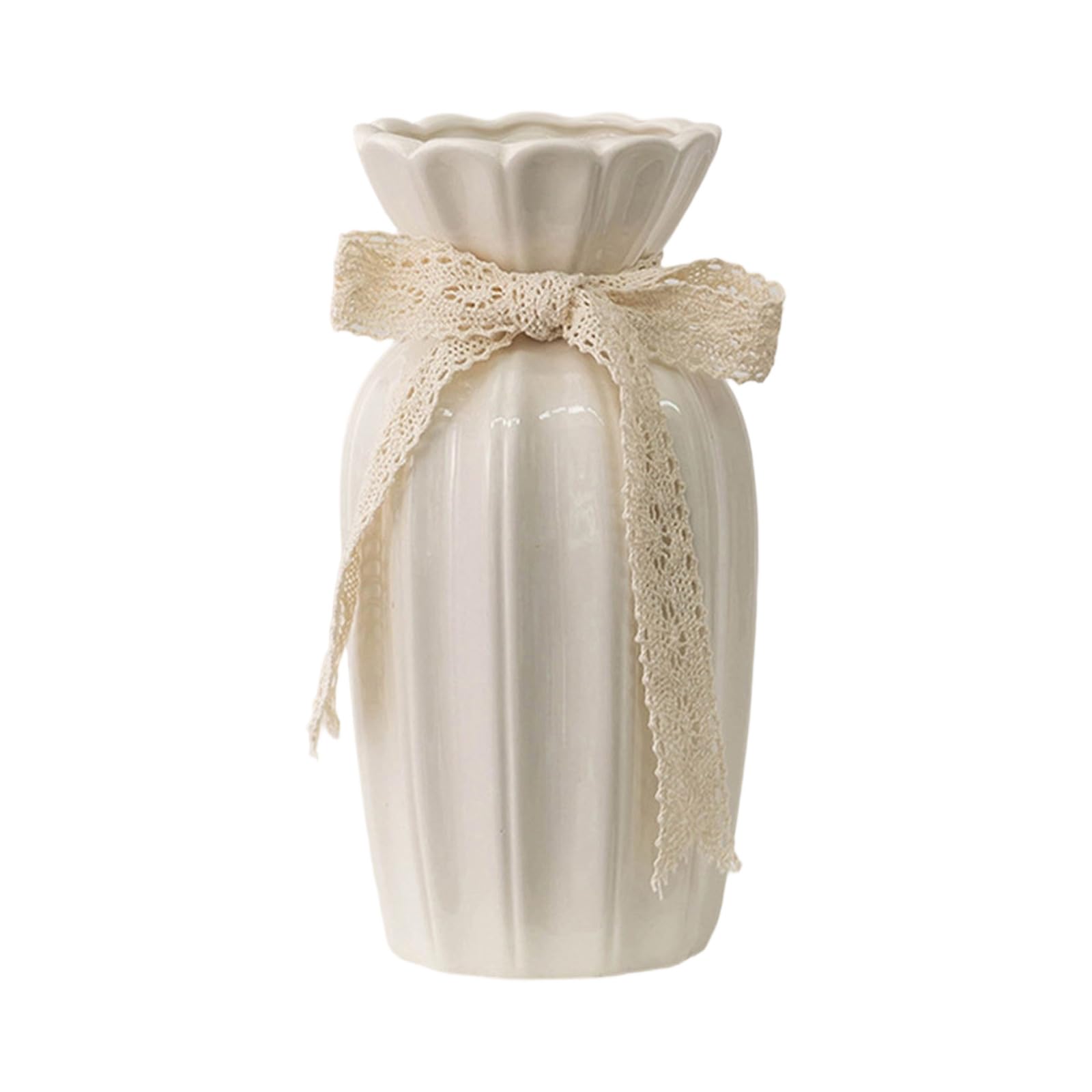Tsophreniq Rustics Farmhouse Vases Ceramic Flower Decorative Vase for Shelf Coffee Dining Table Centerpieces Home Decors Decorative Ceramic