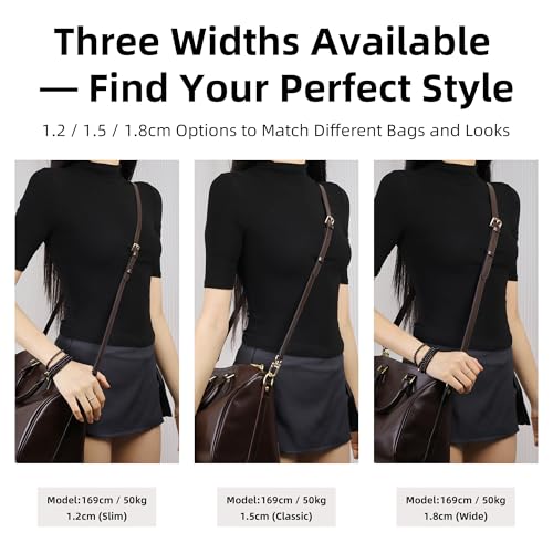 Image of DGAZ Vachetta Leather Adjustable Crossbody Strap for Speedy Bag with Gift Box, Handmade Shoulder Strap