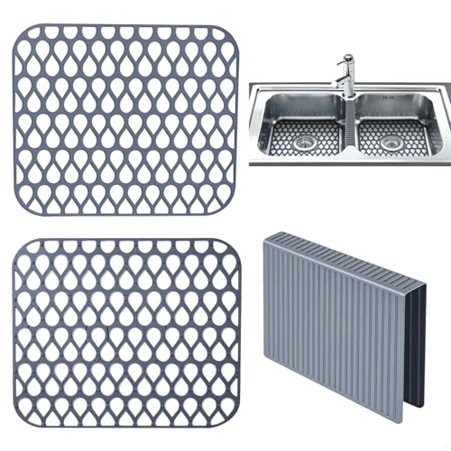 Set de 3 protectores para fregadero de silicona 13.4 x 11.5 pulg.