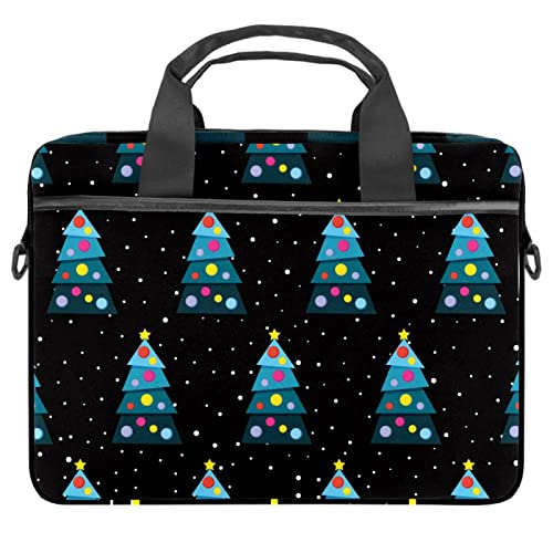 Sac à bandoulière pour ordinateur ultra-protecteur et léger avec imprimé de Noël multicolore