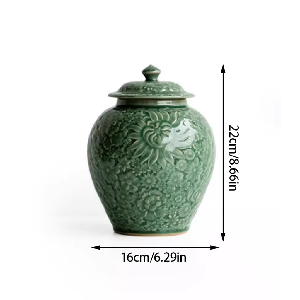 Herbata Celadon Herbata Puszka, Ceramiczna Puszka Zamknięta, Herbata Puszka Do Przechowywania, Herbata Zielona Do Użytku Domowego, Herbata Czarna, Puszka, Herbata Magazyn Kuchenny Pojemniki