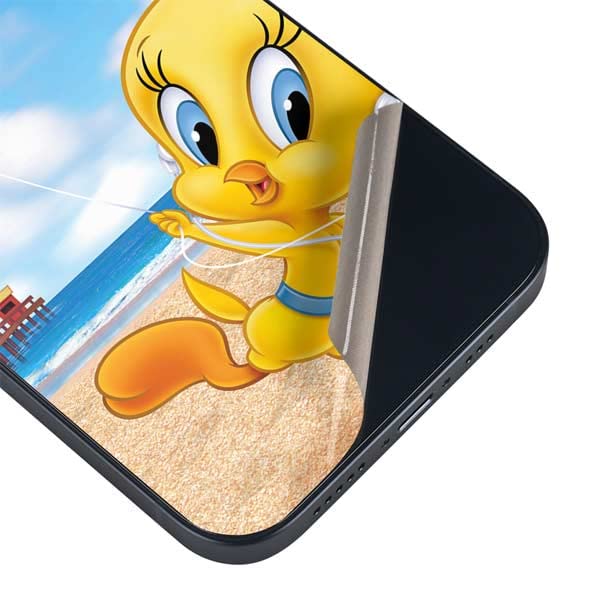 Skinit Phone Decal Skin Compatible with iPhone 14 - Officially Licensed Warner Bros Tweety Bird iPod Design