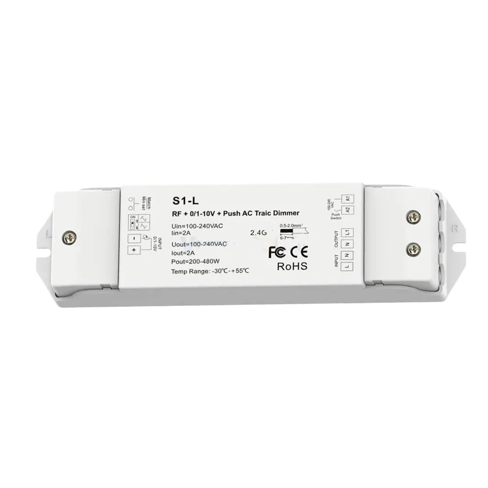 Variateur de phase AC S1-L variateur LED variable 110V 220V 0/1-10V