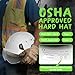 AOLAMEGS Construction Safety Hard Hat with Visor-ANSI Z89.1 OSHA Approved Construction Safety Helmet,Vented White Hard Hats with Chin Straps for Men Women Adults for Outdoor Indoor Industrial Workwear