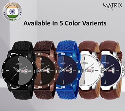 Matrix-Day-Date-Analog-Wrist-Watch-for-Men-Boys-Black