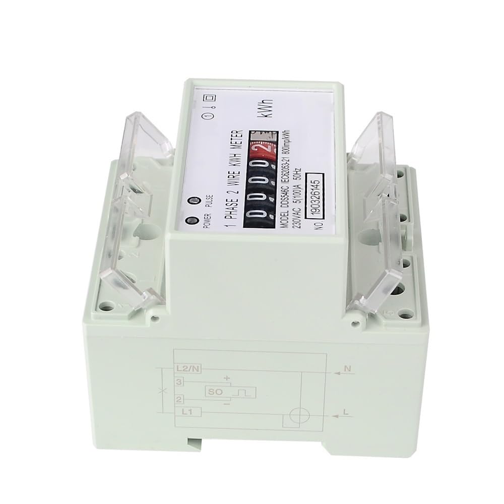 230VAC 50Hz Jednofazowy 4P Licznik Energii Analogowy Elektryczny Watomierz Elektryczny Licznik Energii Na Szynę Din Watomierz