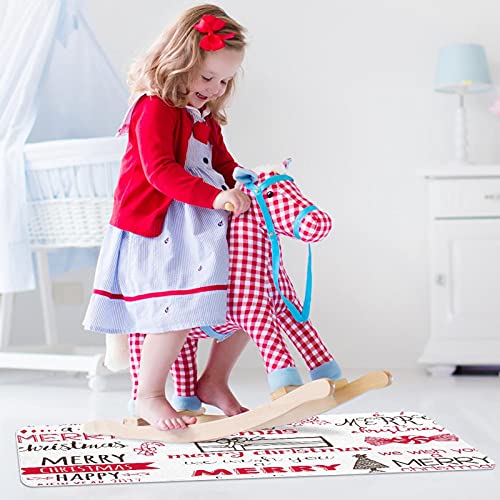 Paillasson de Noël mignon lavable et absorbant intérieur extérieur - 5