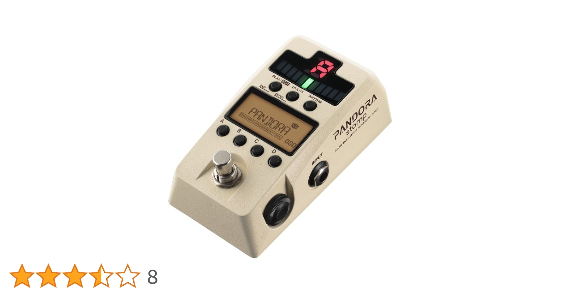 KORG PANDORA stomp コルグモデリングマルチエフェクタ 黒 PANDORA stomp - STOMP MULTI EFFECT PROCESSOR/TUNER | KORG (USA)