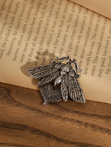 Image of HAQUIL Vintage Butterfly Moth Pins Gothic Hawkmoth Brooch