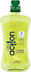 Ultra Action Enxaguante Bucal Menta Everest Sem Alcool Sem Triclosan Sem Parabeno Previne Contra A Cárie Hálito Saudavél Produto Vegano 1 L