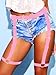 COSYDAYS Thigh Garter Belt Punk Black Leather Leg Harness Thigh Straps for Women (Pink, Free Size)