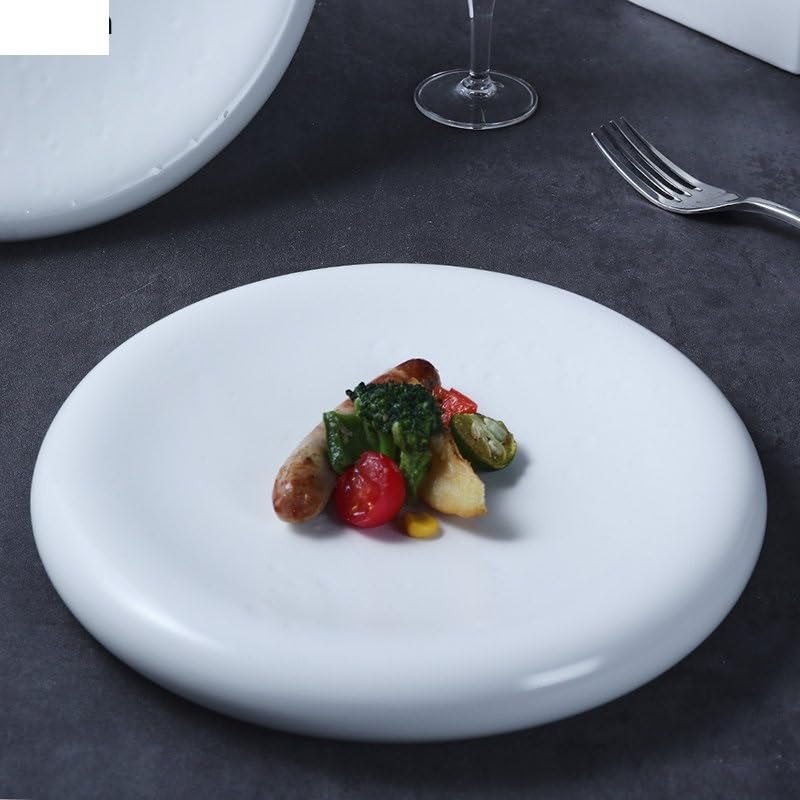 Talerze obiadowe ceramiczny talerz obiadowy restauracja jednolity kolor talerz na stek talerz na przekąski talerze deserowe talerze talerze sushi okrągłe zastawa stołowa talerz na zimno A 20 cm