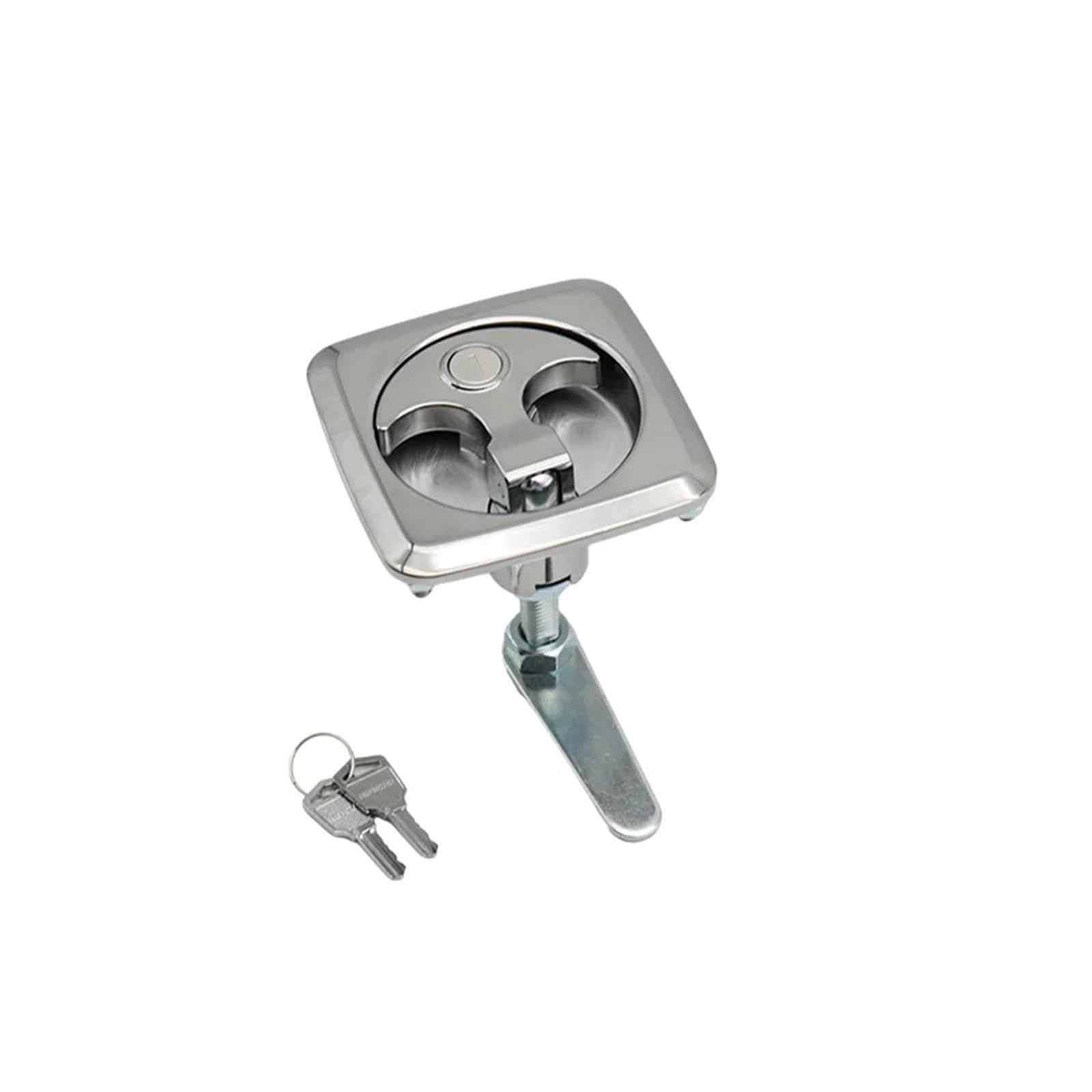 304 Stainless Steel Pull-Type Panel Lock Compartment Lock MS903-1 for Cargo Trucks Engineering Vehicles Toolbox Industrial Distribut 1Pcs