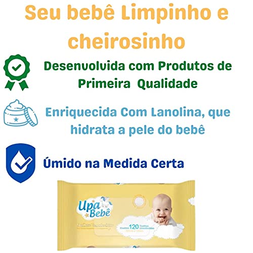 Toalha Umedecidas Com 120 Unidades