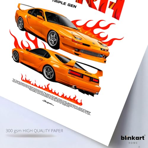 Image of BLINKART Toyota SupraCar Posters Sticker Gift Items for Boys Room Wall Decor || Comes with Double-Sided Tape|| Decoration Bedroom Living Room Office Studio Decor | 12x18 In (A3) - CAR-293
