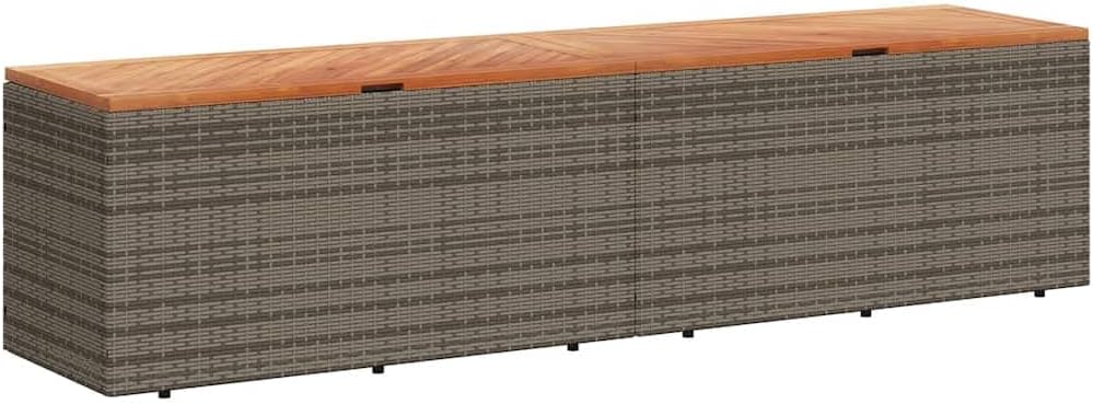 Garden Storage Box Grey and brown Patio Deck Container Deck Box for Patio Garden