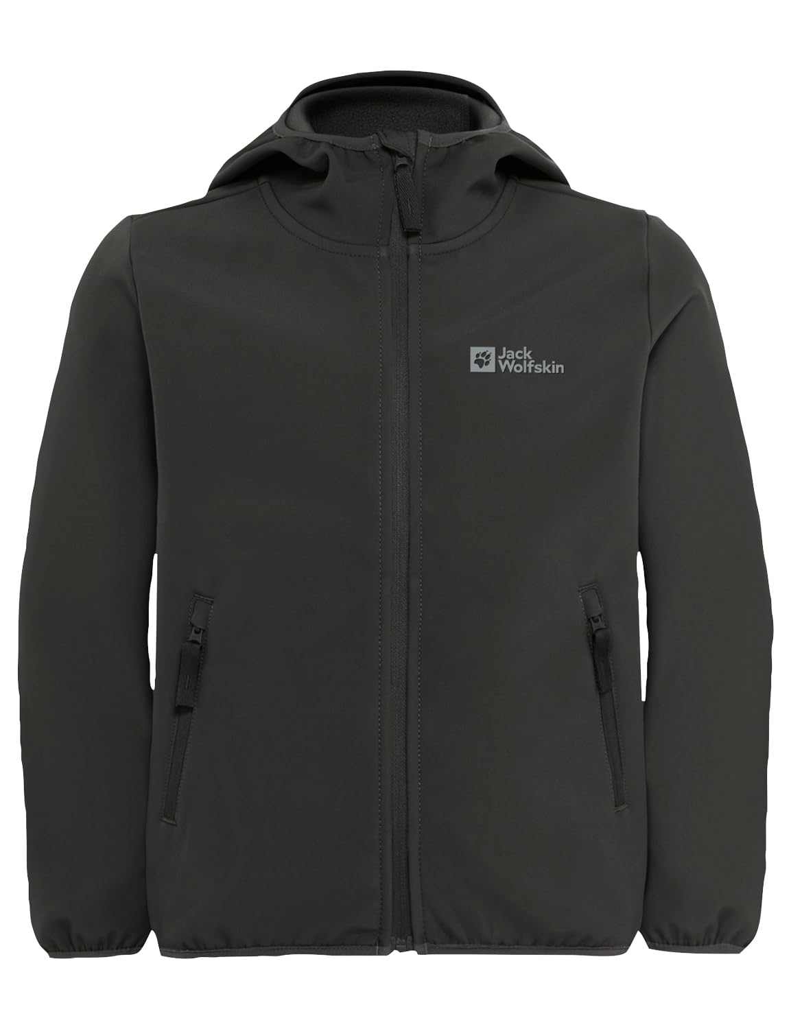 Jack Wolfskin FOURWINDS JACKET KIDS, Unisex children Softshell jacket, granite black,