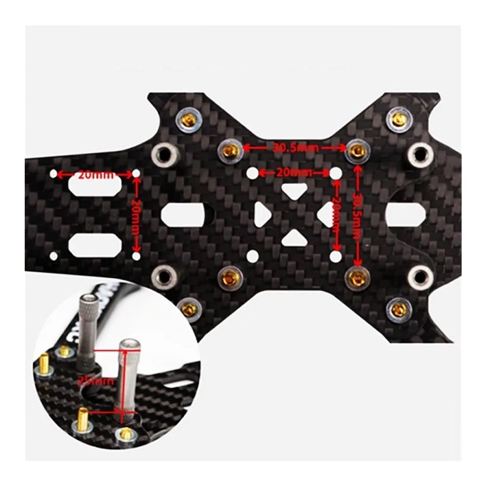 X1 229mm empattement 5mm épaisseur de bras H Tpye 5 pouces Kit de cadre for Drone RC FPV pièces de quadrirotor de course(HAOYE RC X1)