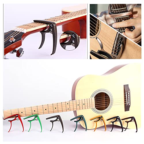 2 Pcs Capodastre Guitare, Unique Utilisation À Une Main Changement Rapide En Alliage D’aluminium Capos Pour Ukulélé… - Les Beatles, Paul McCartney, John Lennon, RIngo Starr, George Harrison 2 Pcs Capodastre Guitare, Unique Utilisation À Une Main Changement Rapide En Alliage D'aluminium Capos Pour Ukulélé… – Image 8